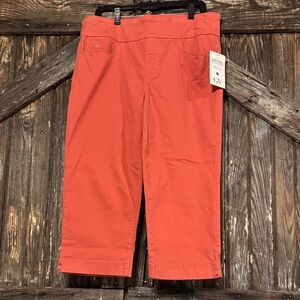 Gloria Vanderbilt Orange Capris 14P